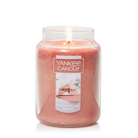 Yankee Candle Parisian - Holiday Brunch Sweet Scented Fragrant Glass Jar 22 Oz - Picture 2 of 2